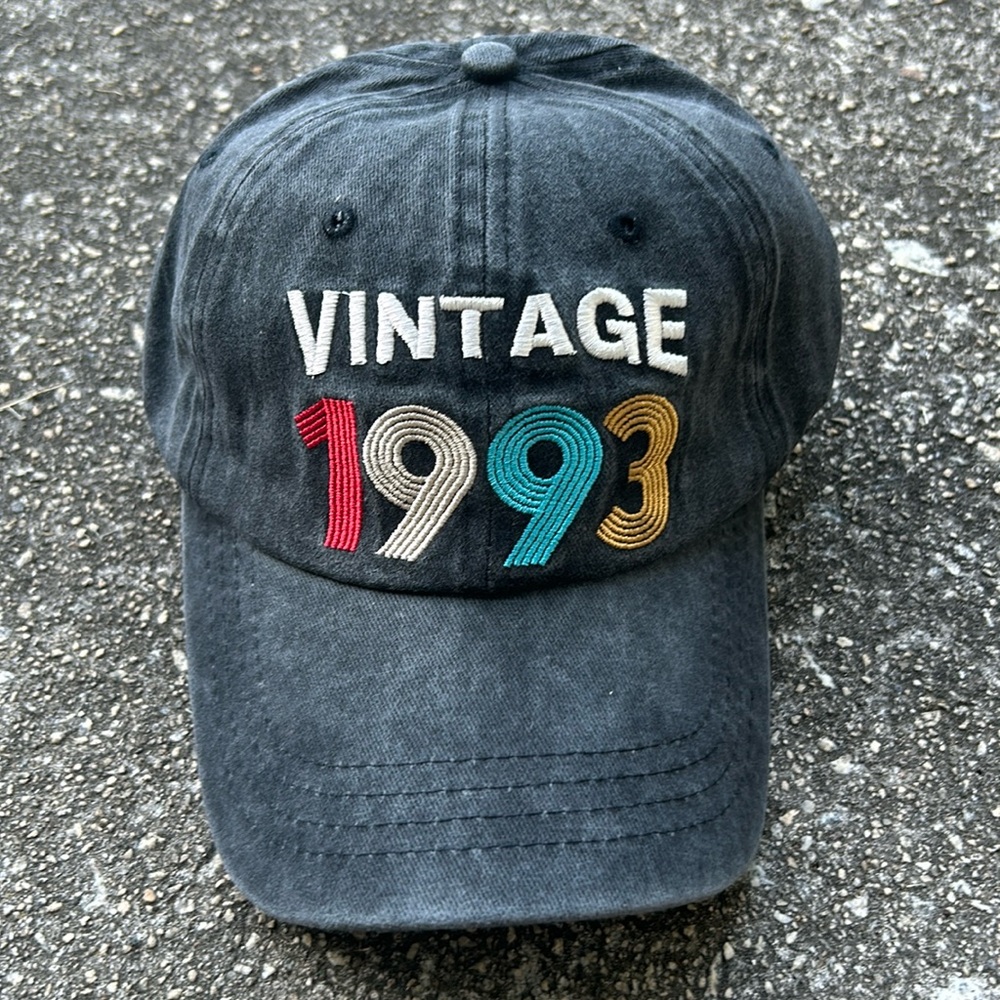 Vintage 1993 baseball cap. Embroidered men or women’s with adjustable strap.